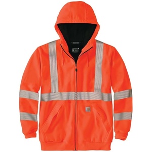 Carhartt Men’s HV Thermal- Lined Full Zip Class 3 Sweatshirt(Brite Orange)