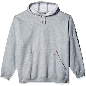 Carhartt Men’s Iconic K288 Logo Sweatshirt(Heather Gray/Black)