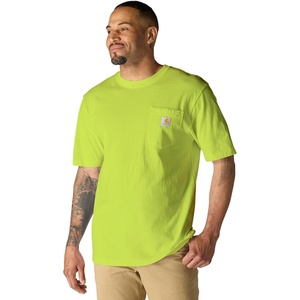 Carhartt Men’s Iconic K87 Pocket T-Shirt(Brite Lime)