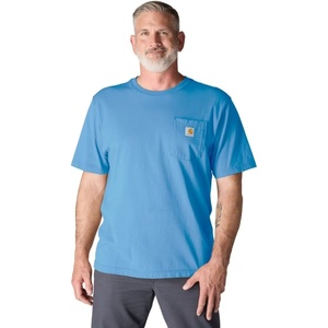 Carhartt Men’s Iconic K87 Pocket T-Shirt(Tranquil Blue)