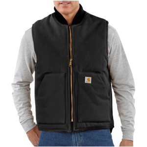 Carhartt Men’s Iconic V01 Firm Duck Vest(Black)
