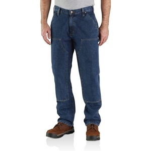Carhartt Men’s Loose Straight Double-Front Denim Dungaree(Canal)