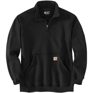 Carhartt Men’s Marquette 1/4-Zip Mock-Neck Sweatshirt(Black)