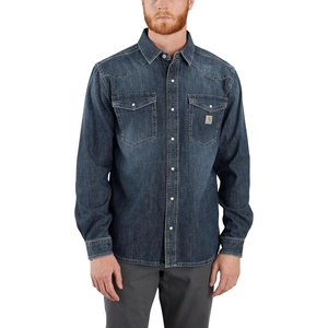 Carhartt Men’s Montana Denim Relaxed LS Shirt(Wyatt)
