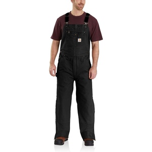 Carhartt Men’s Washed Duck Insulated Bib Overall(Black)