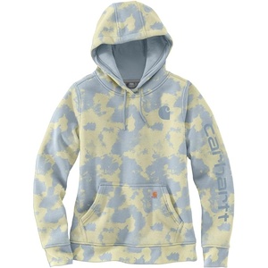 Carhartt Women’s Marquette Printed Sweatshirt(Blue Aura Watercolor Camo)