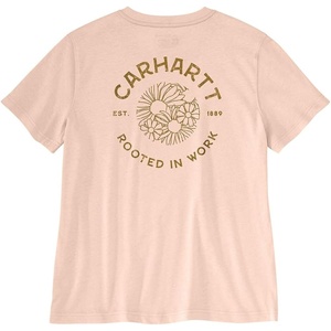 Carhartt Womens Tencel™ Fiber Series Loose Floral T-Shirt(Light Coral)