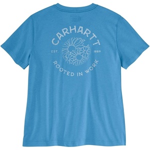 Carhartt Womens Tencel™ Fiber Series Loose Floral T-Shirt(Tranquil Blue)
