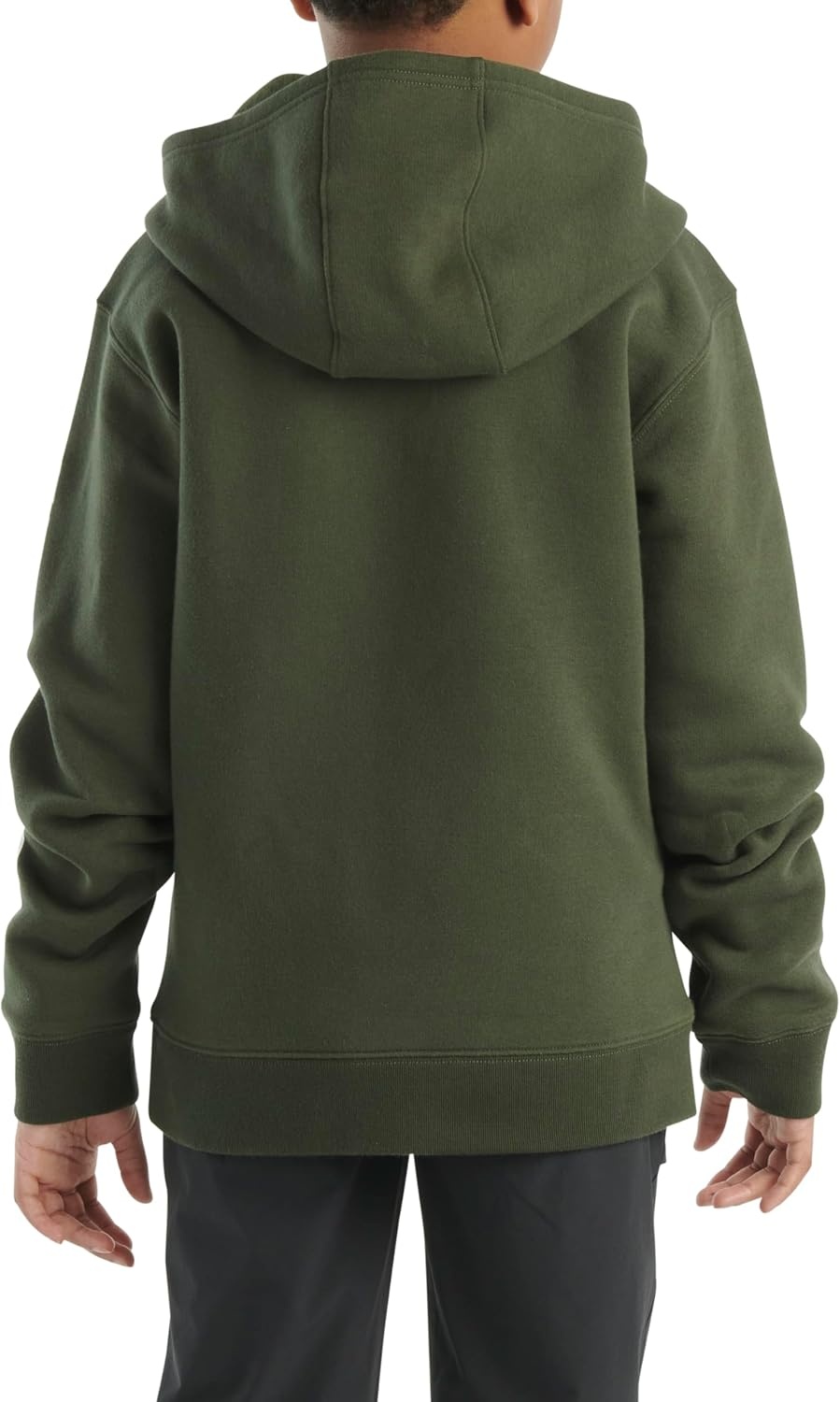 image:imageCarhartt Boys Long Sleeve Hooded SweatshirtDark Olive Green