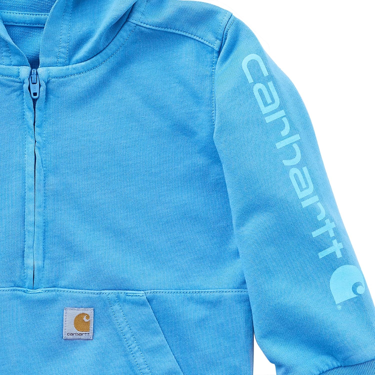 image:imageCarhartt Boys Long Sleeve ReEngineered Garment Dye HalfZip SweatshirtAzure Blue