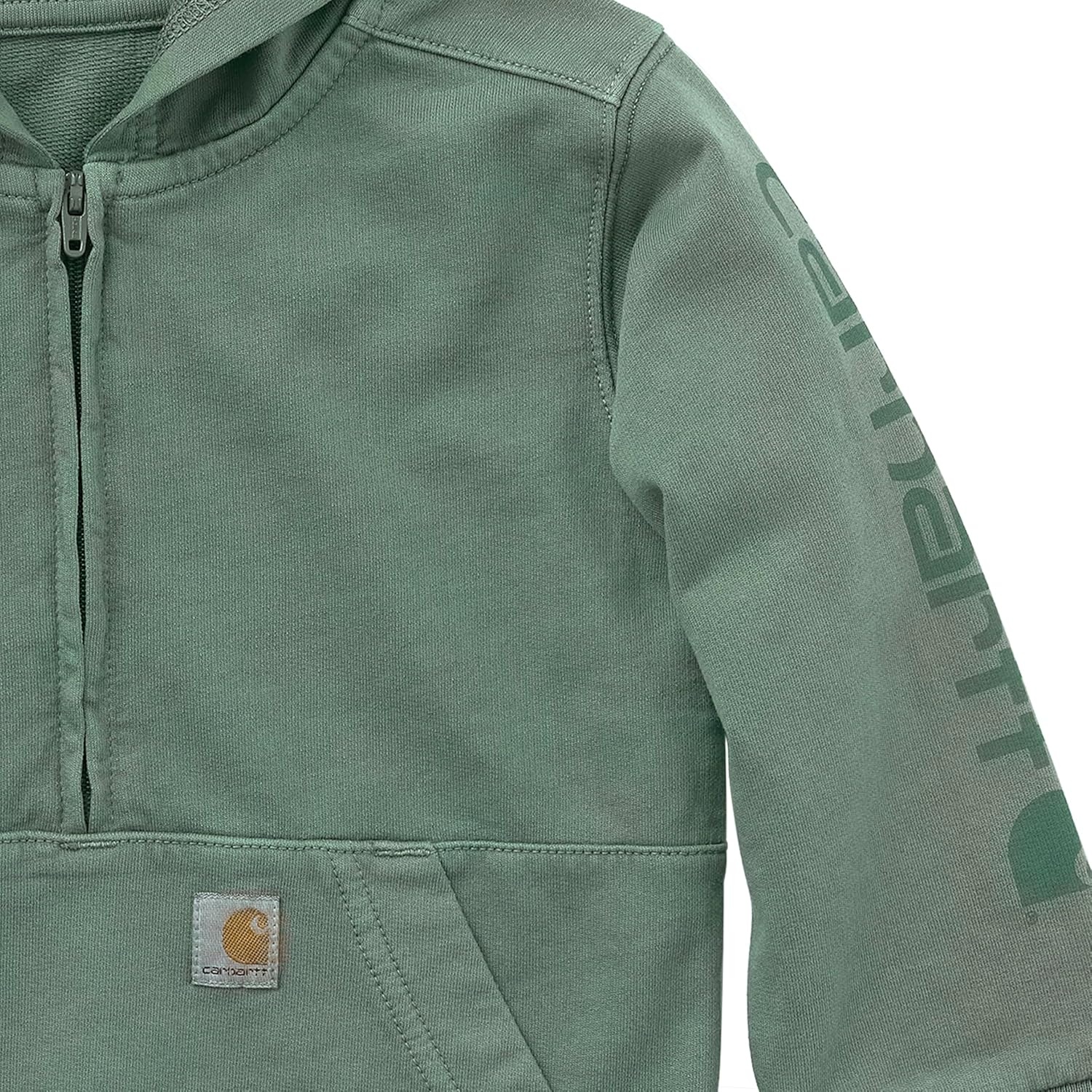 image:imageCarhartt Boys Long Sleeve ReEngineered Garment Dye HalfZip SweatshirtLaurel Wreath
