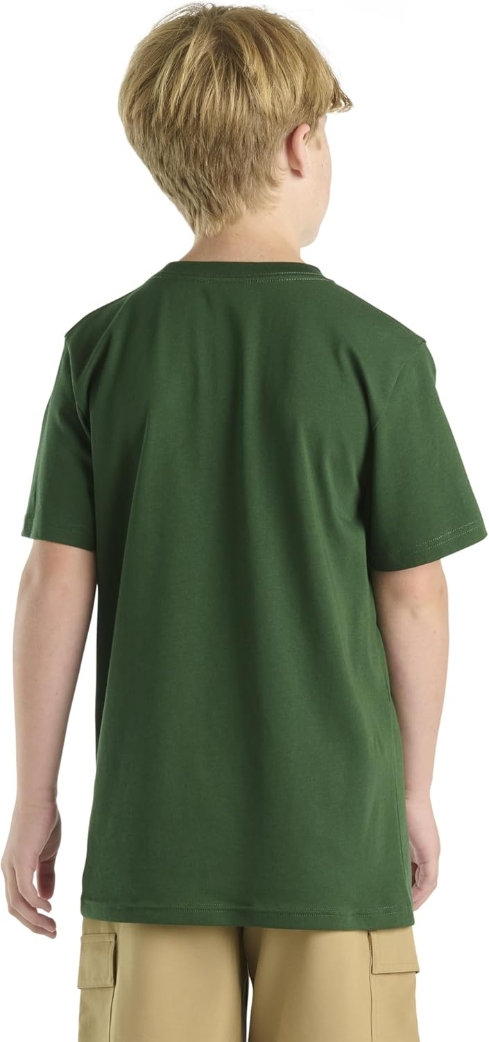 image:imageCarhartt Boys Short Sleeve Logo TShirtDark Green