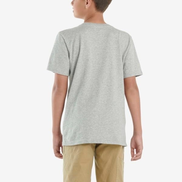 image:imageCarhartt Boys Short Sleeve Logo TShirtLight Grey Heather