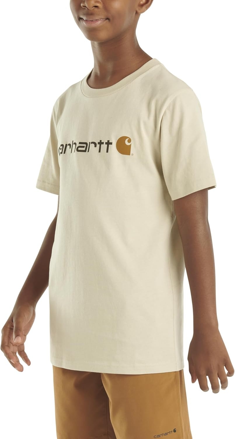 image:imageCarhartt Boys Short Sleeve Logo TShirtSand