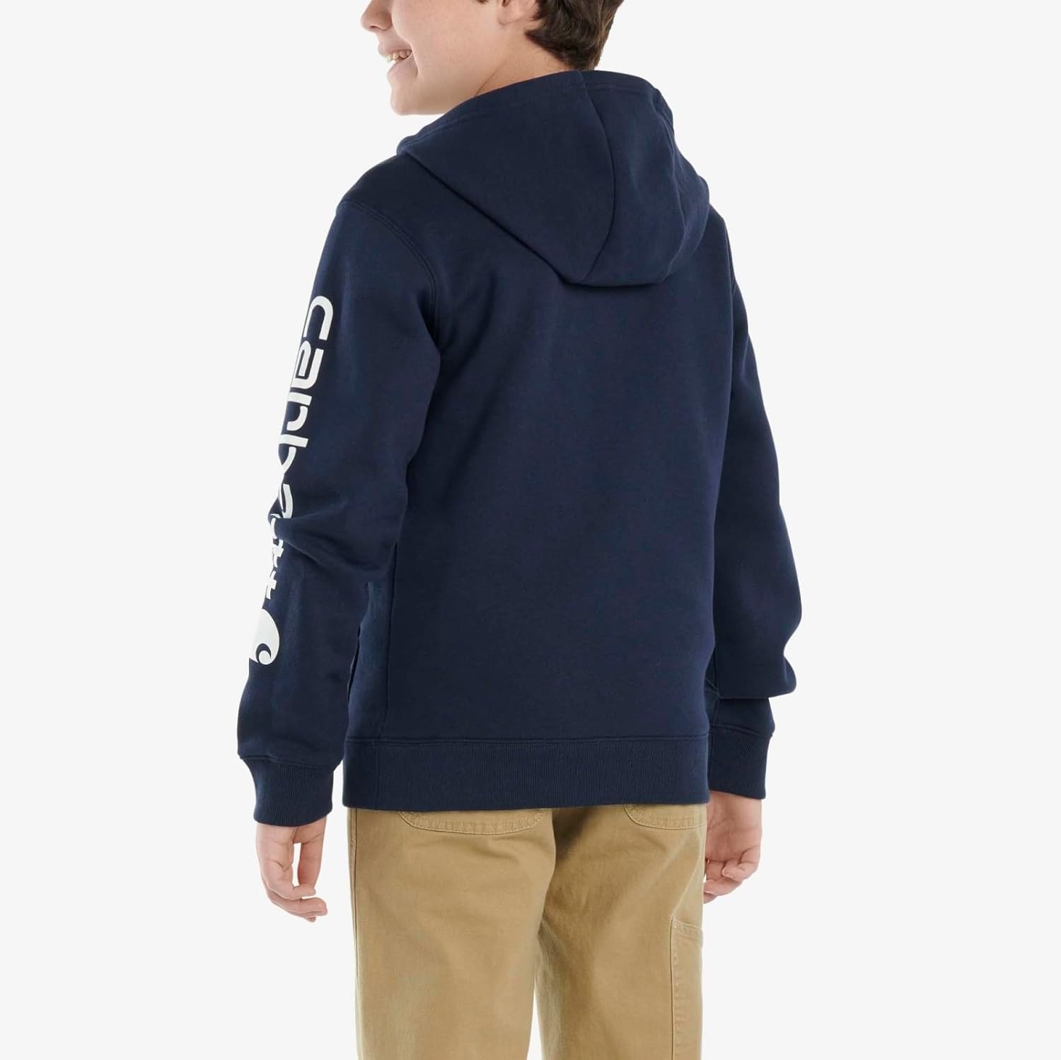 image:imageCarhartt Boyss Long Sleeve Hooded SweatshirtNavy Blazer