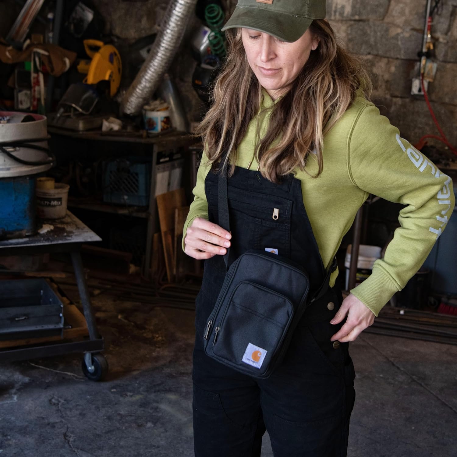 image:imageCarhartt Crossbody Zip Bag Durable Adjustable Crossbody Bag with Zipper Closure for Men and WomenEssential Crossbody Bag Port