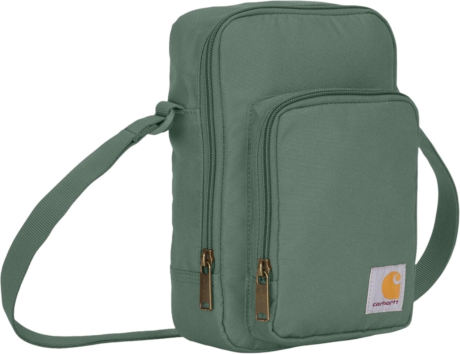 image:imageCarhartt Crossbody Zip Bag Durable Adjustable Crossbody Bag with Zipper Closure for Men and WomenGreen Slate