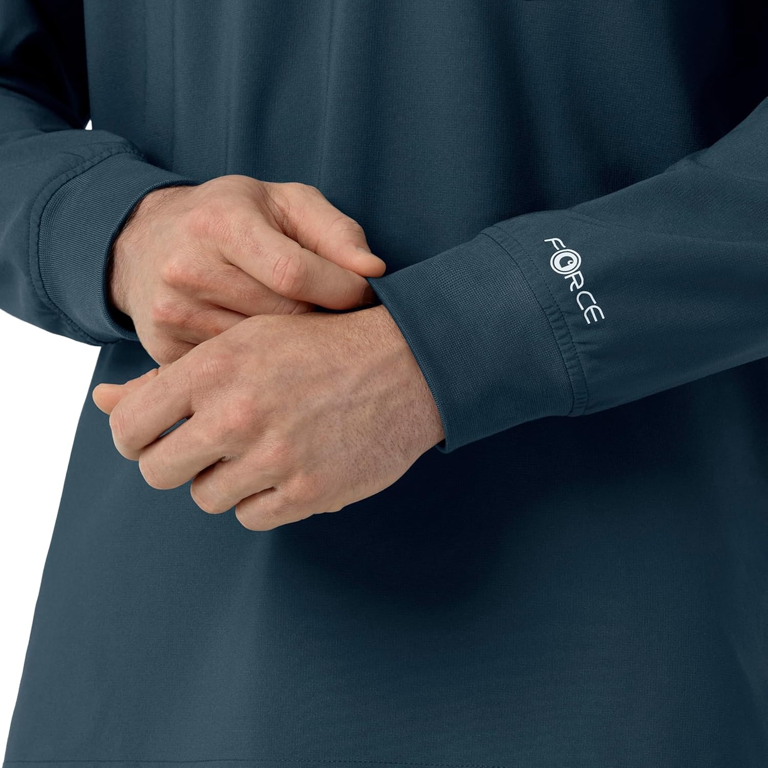 image:imageCarhartt Force CrossFlex Mens Crew Neck Long Sleeve Scrub TopNavy