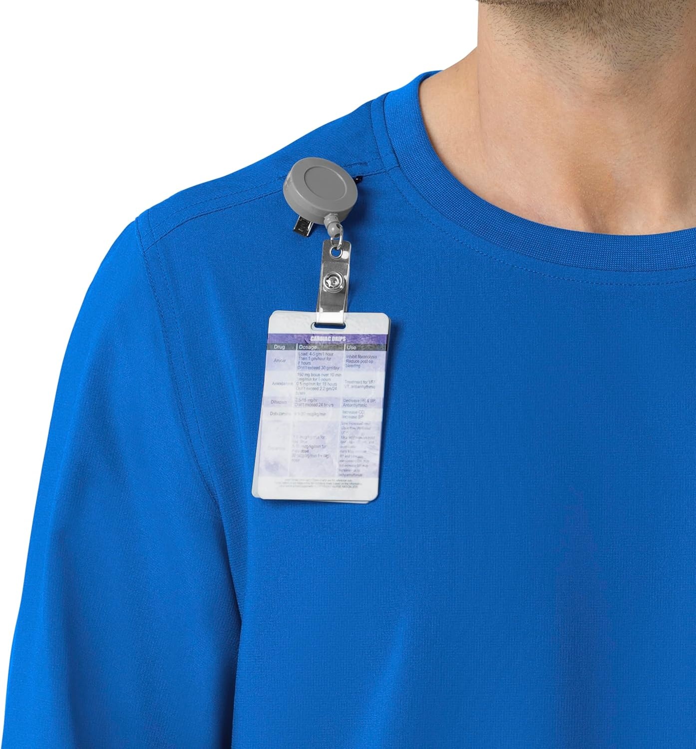 image:imageCarhartt Force CrossFlex Mens Crew Neck Long Sleeve Scrub TopRoyal