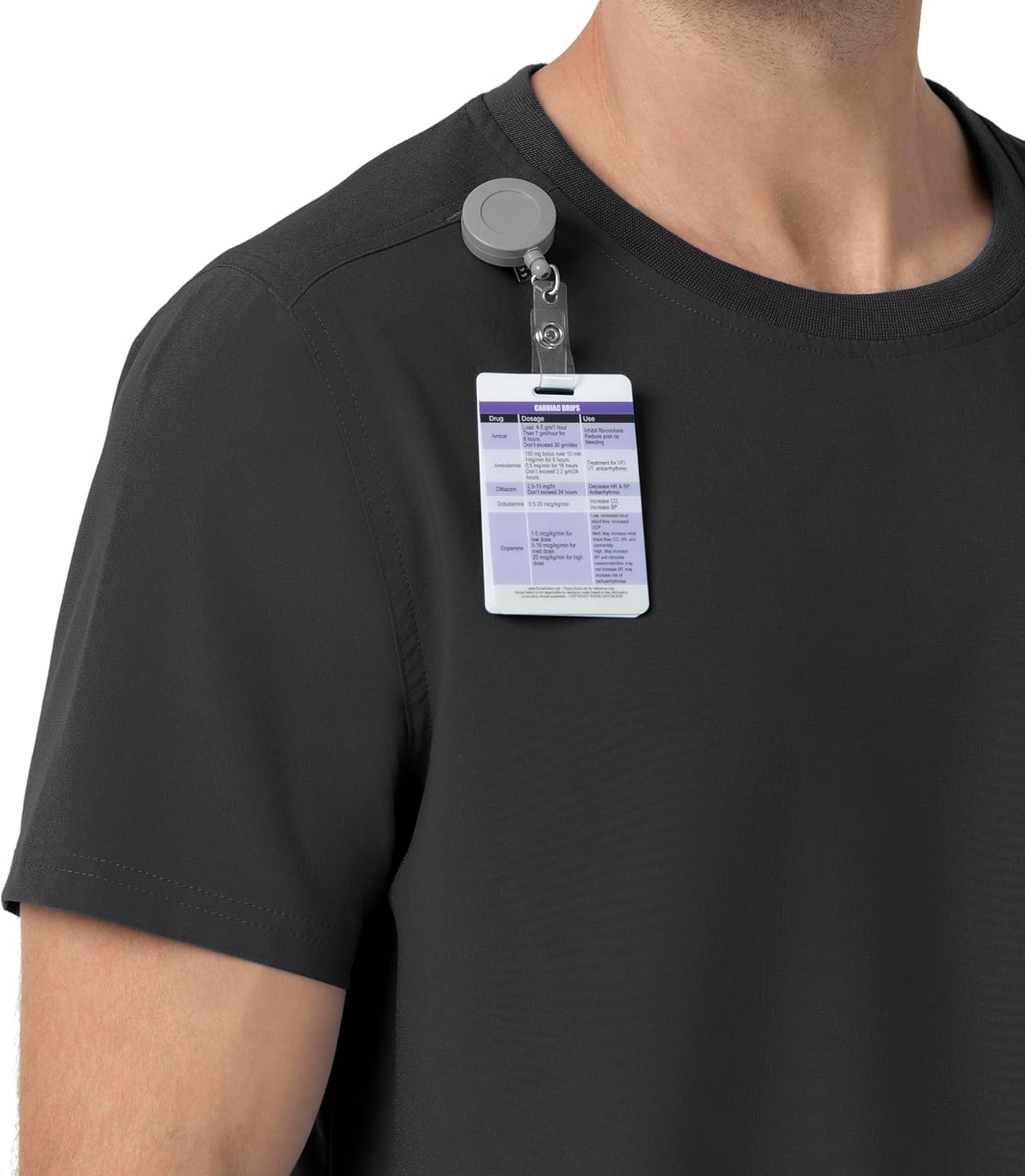 image:imageCarhartt Force CrossFlex Mens Crew Neck Scrub TopBlack