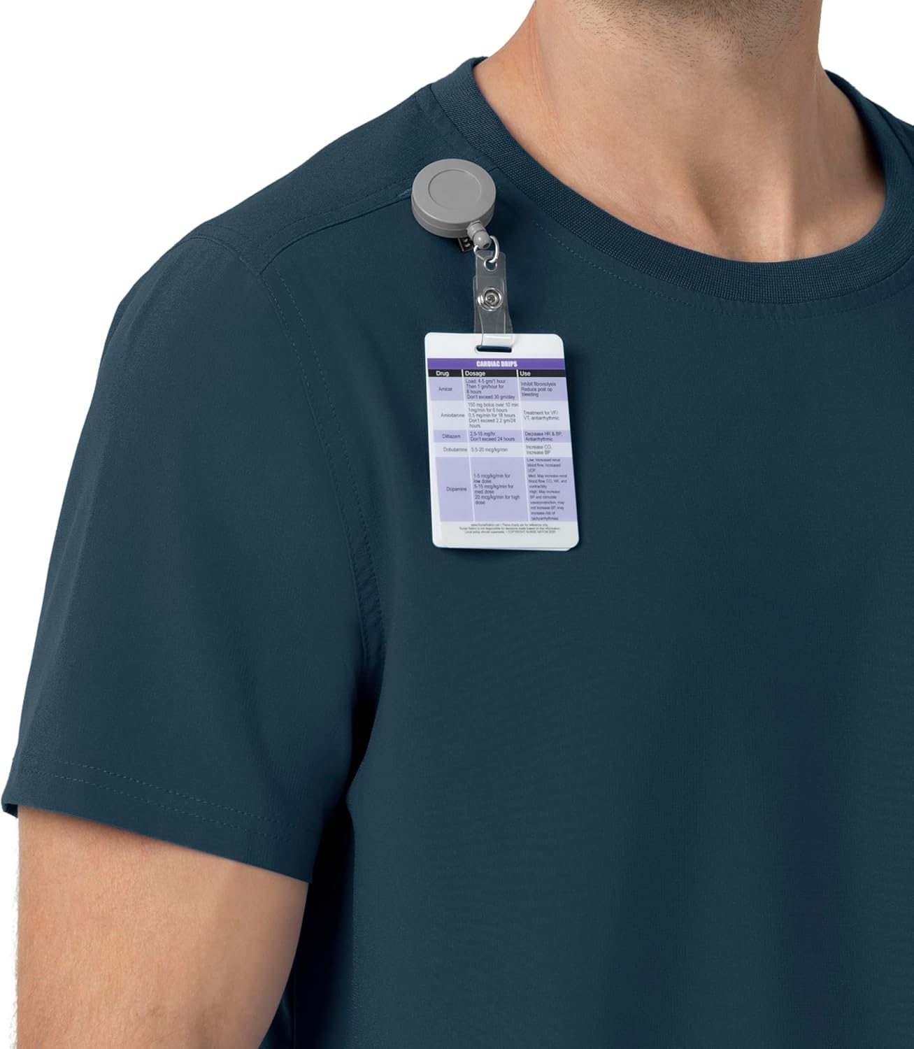 image:imageCarhartt Force CrossFlex Mens Crew Neck Scrub TopNavy