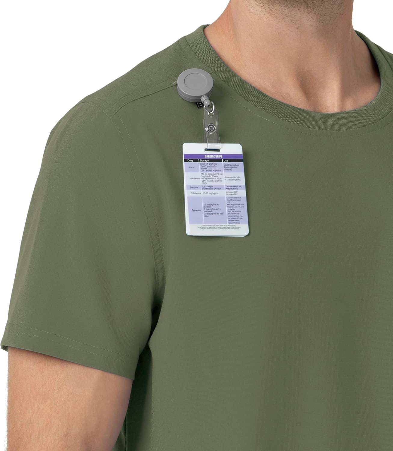 image:imageCarhartt Force CrossFlex Mens Crew Neck Scrub TopOlive