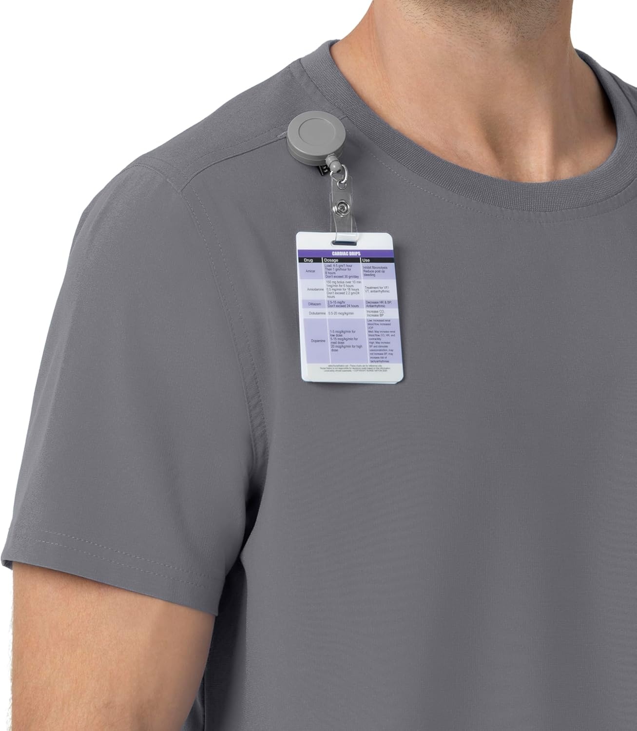 image:imageCarhartt Force CrossFlex Mens Crew Neck Scrub TopPewter