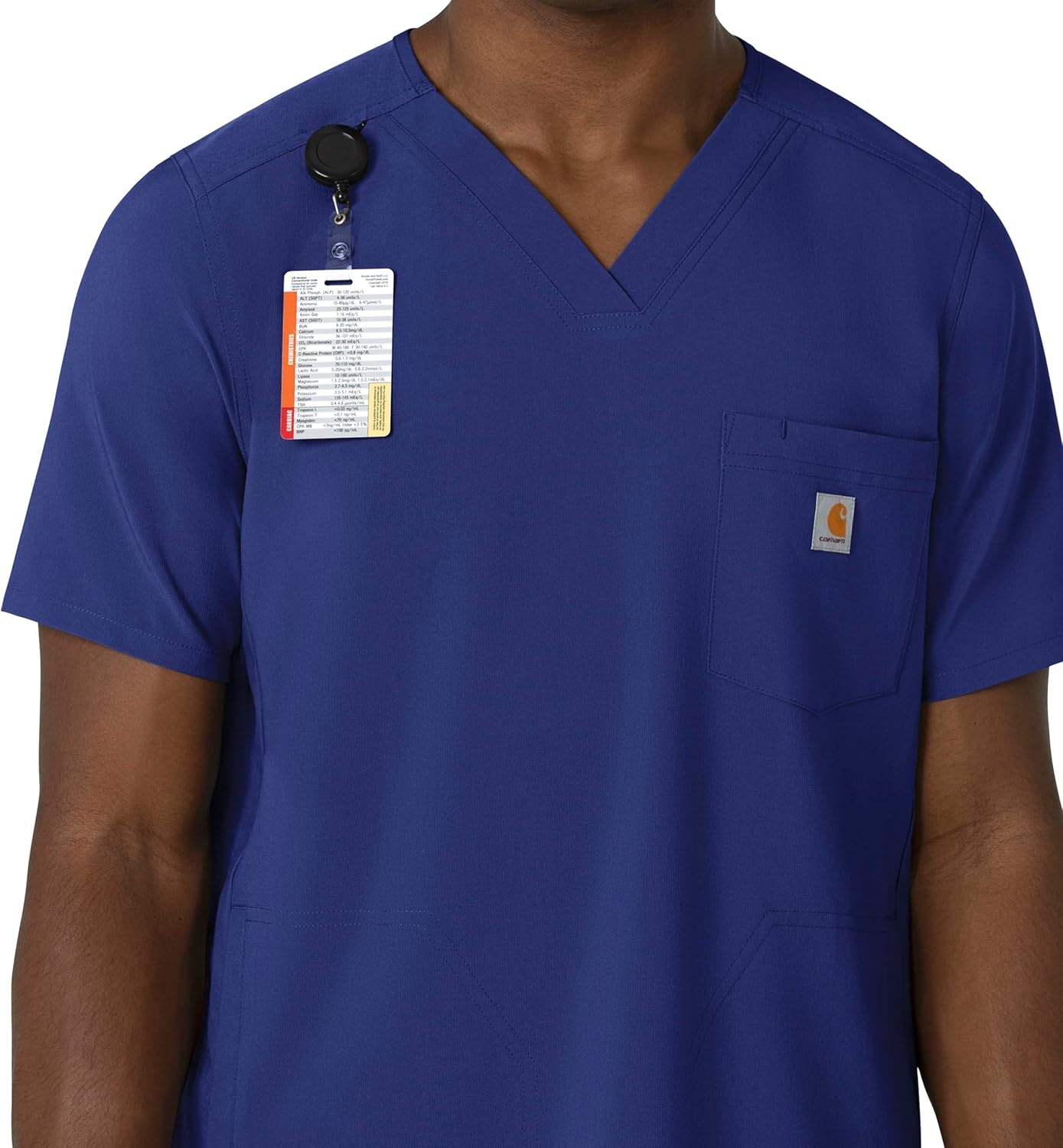 image:imageCarhartt Force CrossFlex Mens VNeck Scrub TopGalaxy Blue