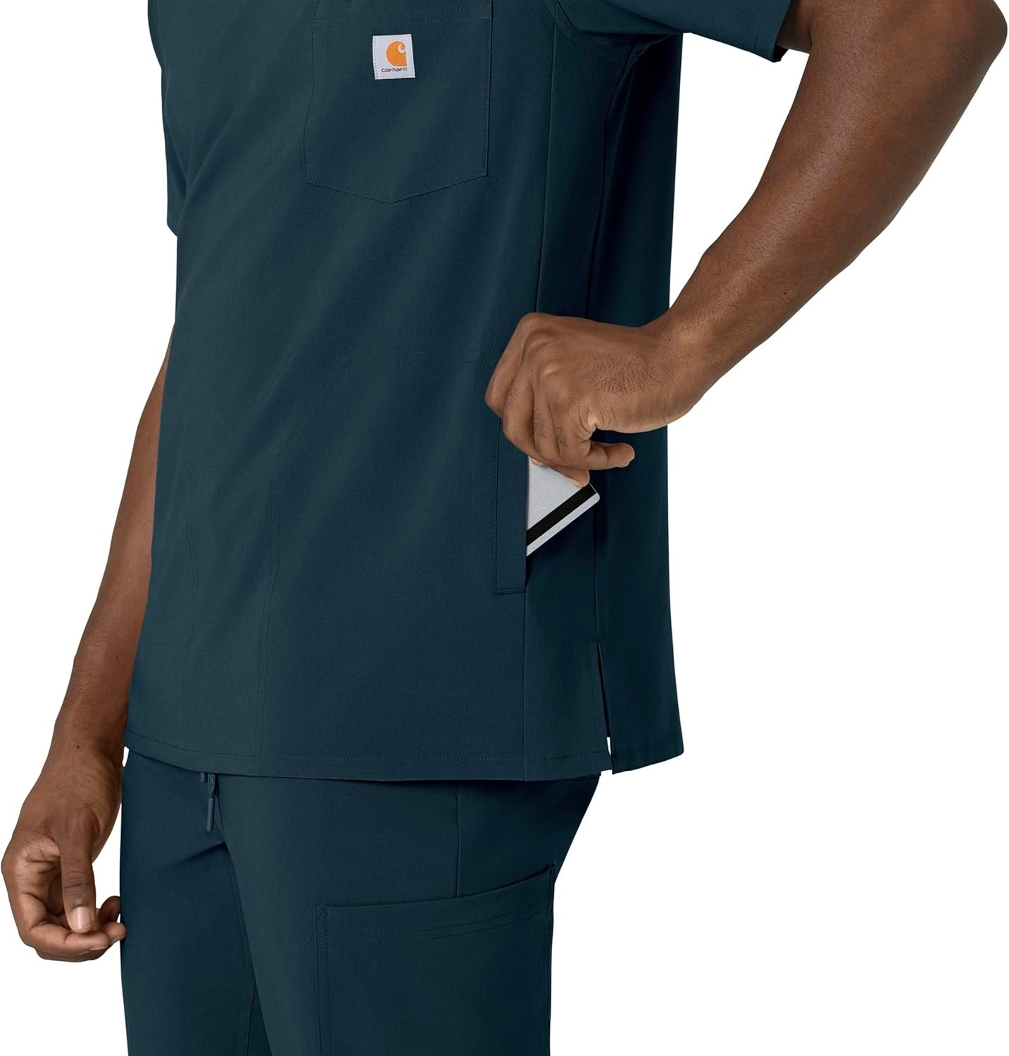 image:imageCarhartt Force CrossFlex Mens VNeck Scrub TopNavy