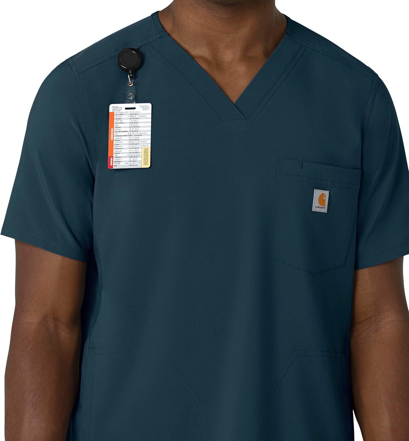 image:imageCarhartt Force CrossFlex Mens VNeck Scrub TopNavy