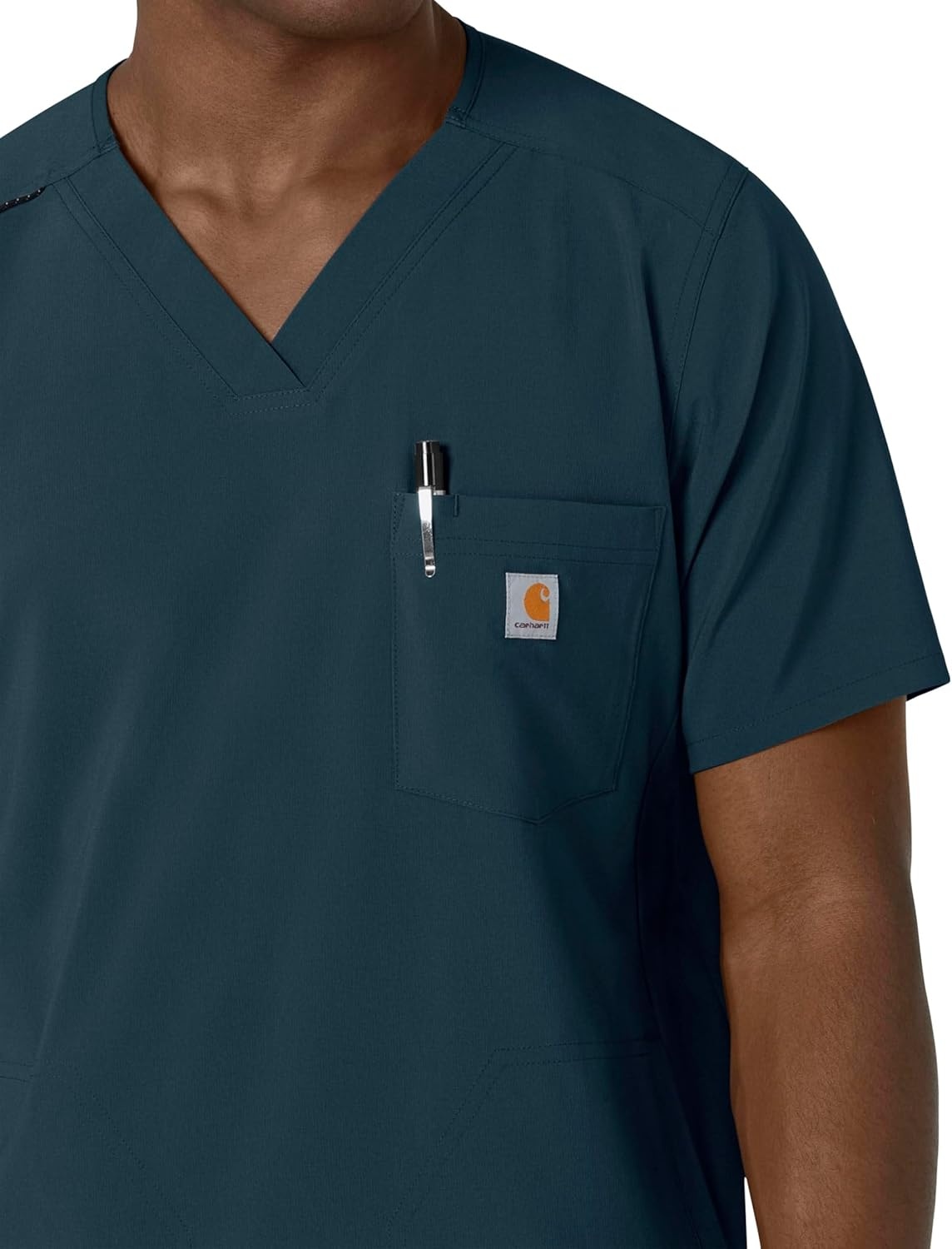 image:imageCarhartt Force CrossFlex Mens VNeck Scrub TopNavy