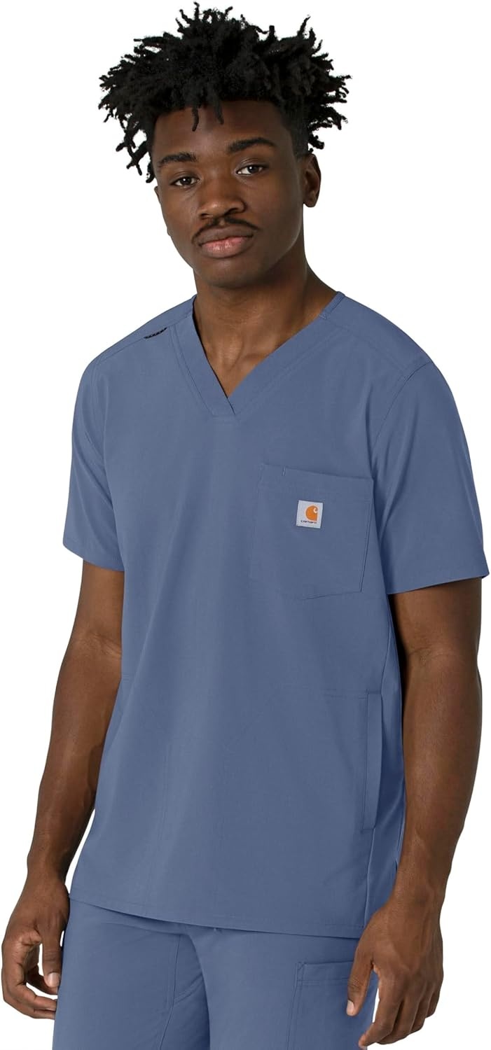 image:imageCarhartt Force CrossFlex Mens VNeck Scrub TopRiverside