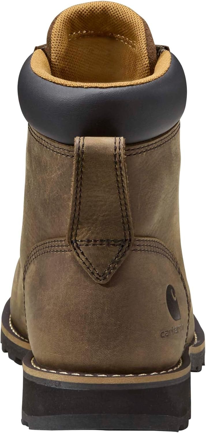 image:imageCarhartt Frontier Mens 6 Leather Composite Toe Work Boot Safety Slip Resistant and WaterproofMossy Brown