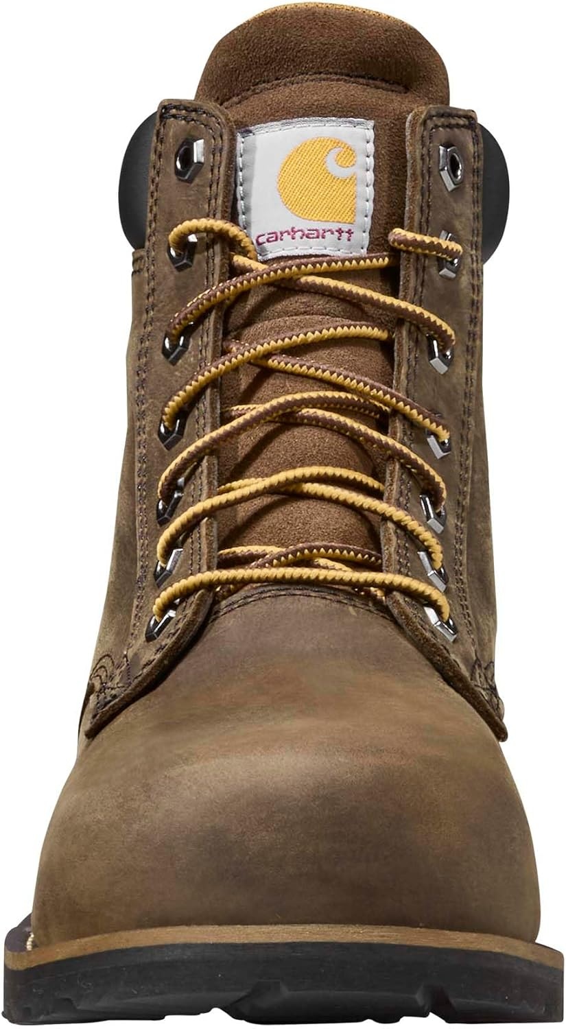 image:imageCarhartt Frontier Mens 6 Leather Composite Toe Work Boot Safety Slip Resistant and WaterproofMossy Brown