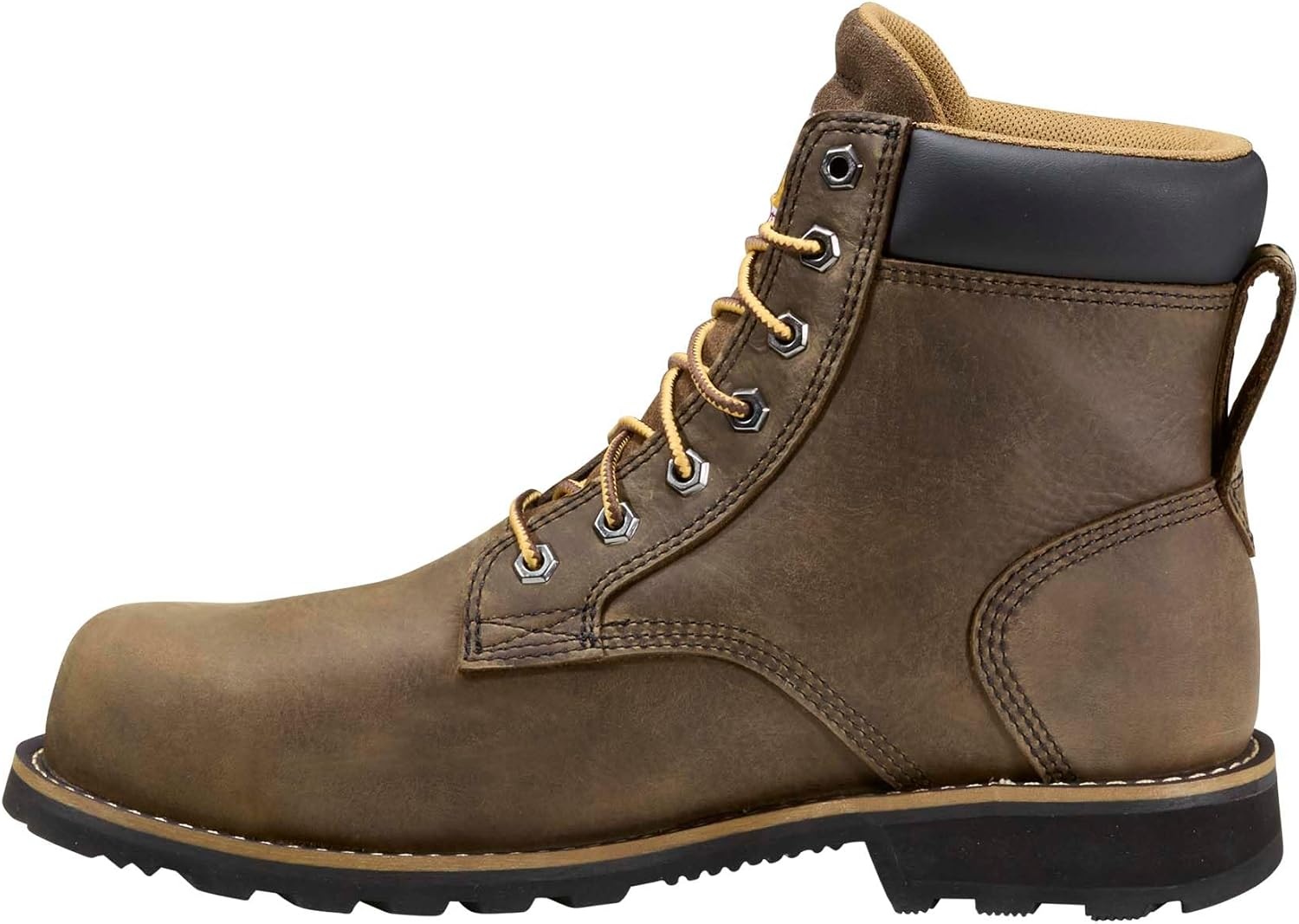 image:imageCarhartt Frontier Mens 6 Leather Composite Toe Work Boot Safety Slip Resistant and WaterproofMossy Brown