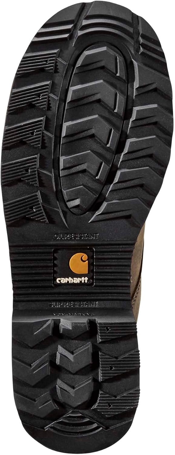 image:imageCarhartt Frontier Mens 6 Leather Composite Toe Work Boot Safety Slip Resistant and WaterproofMossy Brown