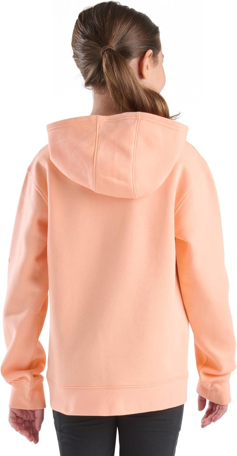 image:imageCarhartt Girls Hooded Pullover SweatshirtPeach Nectar