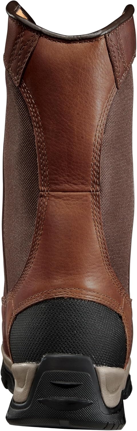 image:imageCarhartt Ground Force 10 Waterproof Wellington Boot Breathable Composite Toe Work Boots for Men with EVA Midsole and Traction Outsole EH RatedRedBrown