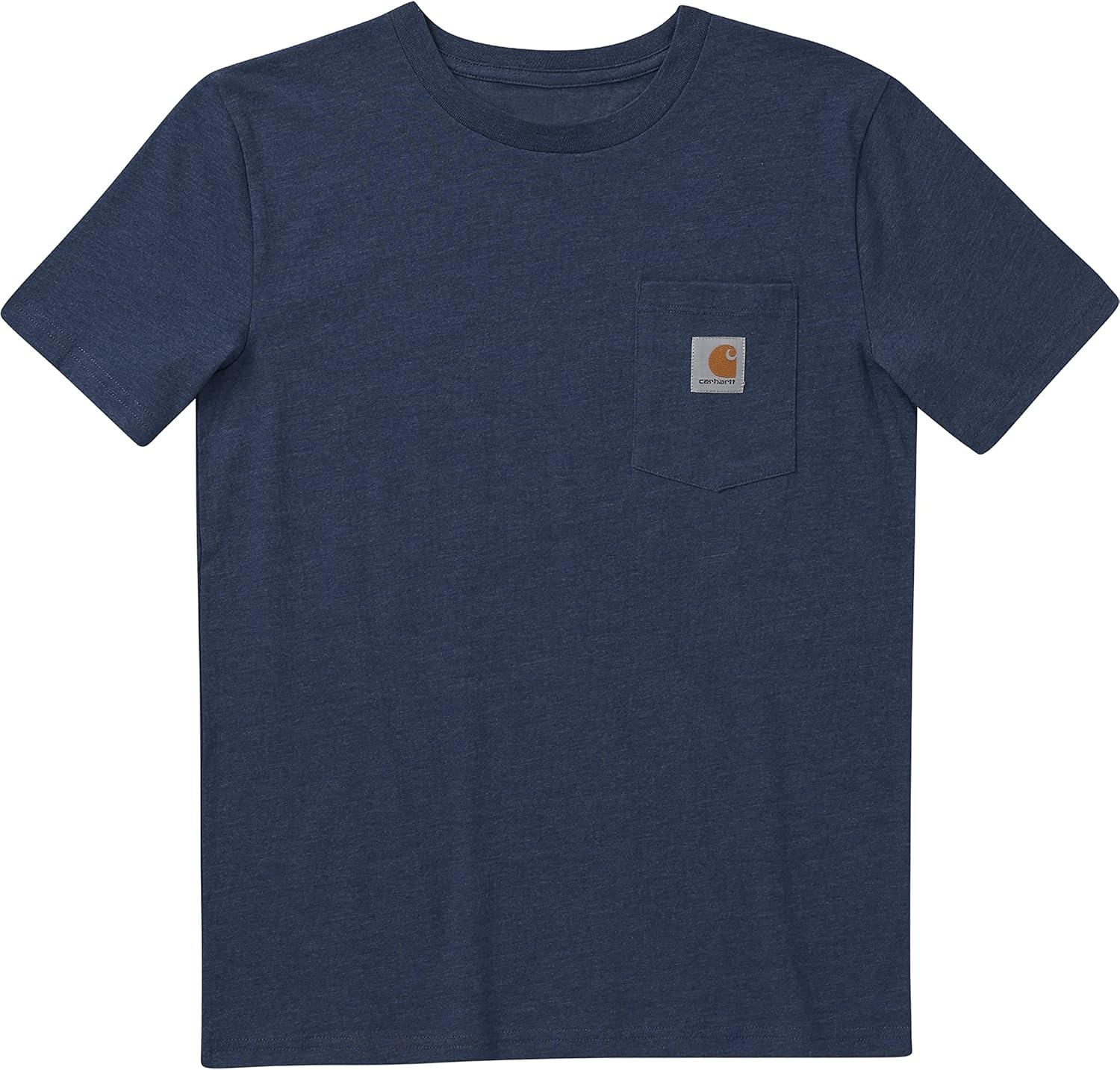 image:imageCarhartt Kids CA6375 ShortSleeve Pocket TShirt BoysDark Denim Heather