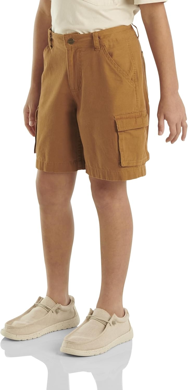 image:imageCarhartt Kids CH8320 Canvas Cargo Work Short BoysBrown