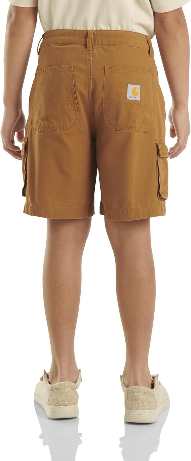 image:imageCarhartt Kids CH8320 Canvas Cargo Work Short BoysBrown