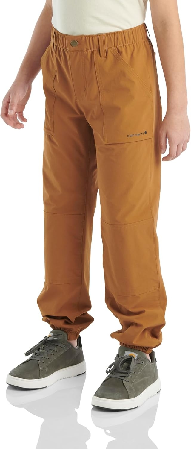 image:imageCarhartt Kids CK8443 Rugged Flex Loose Fit Utility Jogger BoysBrown