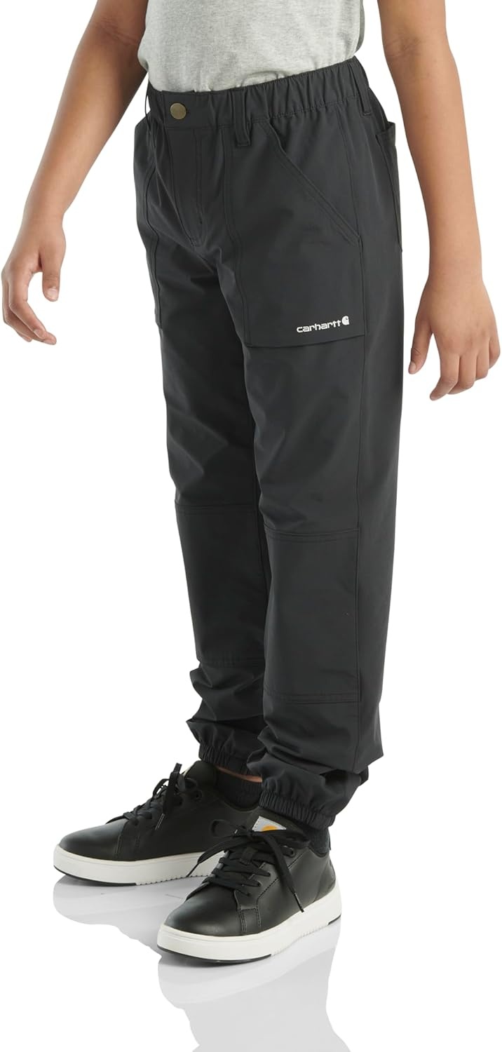 image:imageCarhartt Kids CK8443 Rugged Flex Loose Fit Utility Jogger BoysCaviar Black