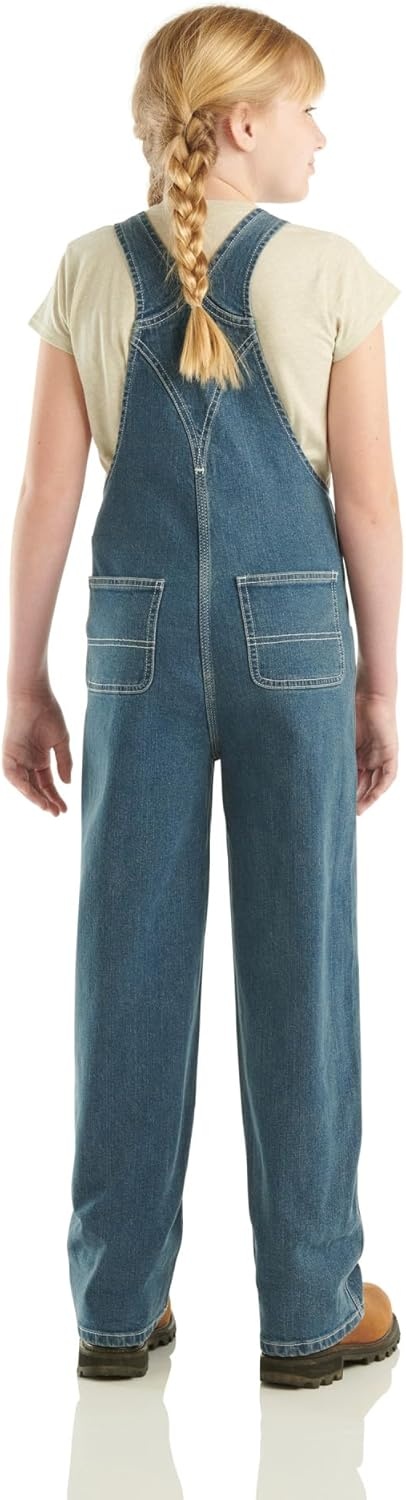 image:imageCarhartt Kids CM9756 Unlined Denim Bib Overall GirlsMedium Wash