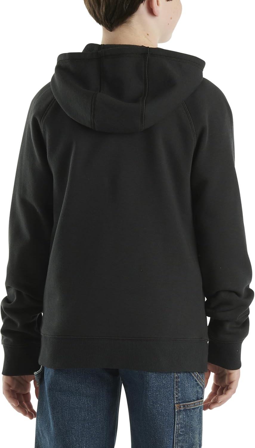 image:imageCarhartt Kids CP8675 LongSleeve FullZip Logo Sweatshirt BoysCaviar Black