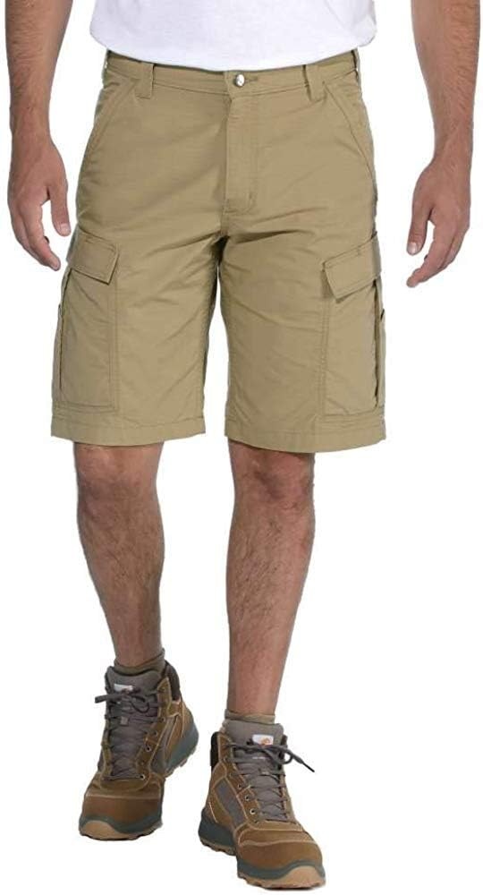 image:imageCarhartt Mens 103543 Force Relaxed Fit Ripstop Cargo Work ShortDark Khaki