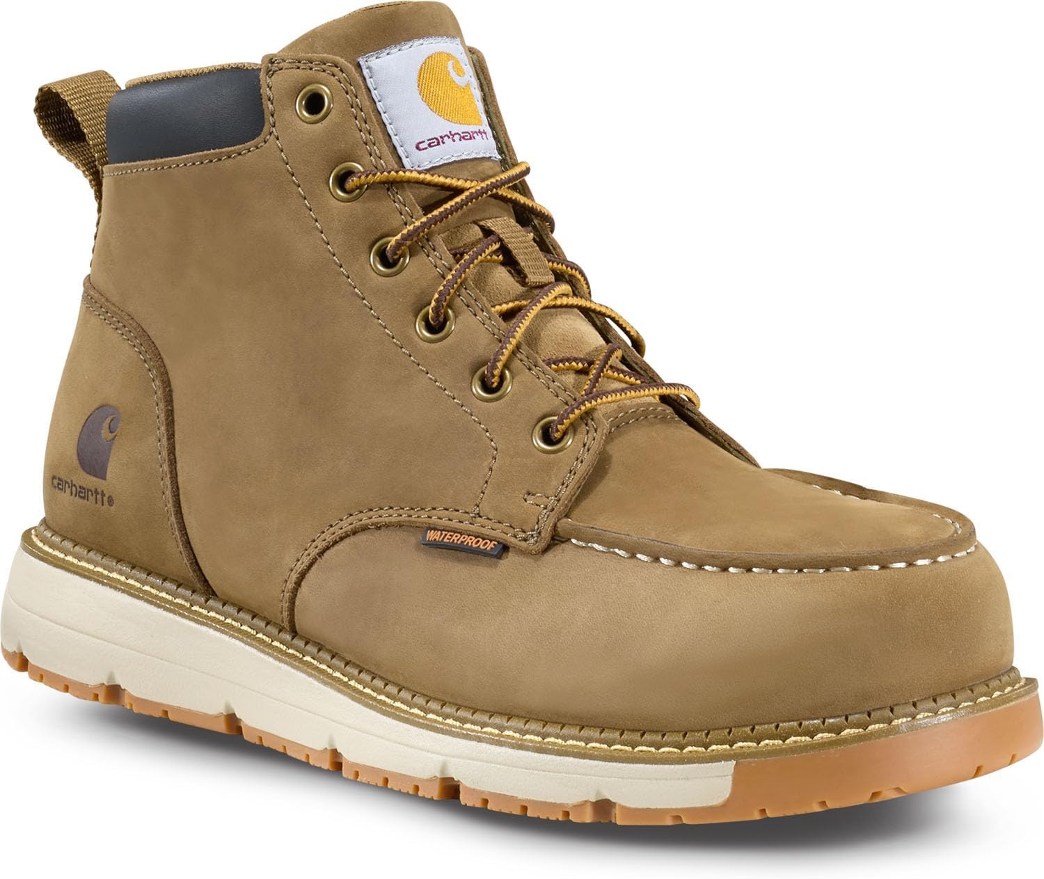 image:imageCarhartt Mens 5 Trademill Nano Toe Waterproof SRO BootCoyote