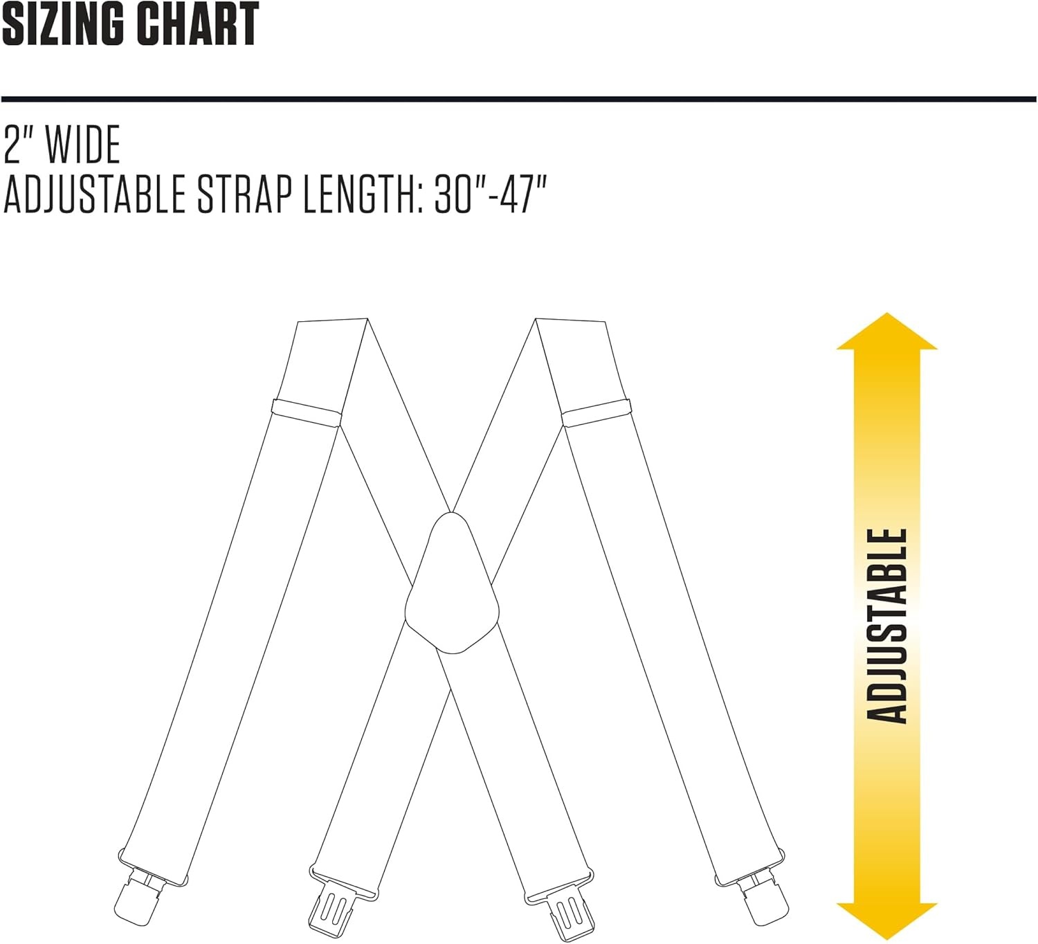 image:imageCarhartt Mens A0005520 Rugged Flex Elastic TwoTone SuspendersElastic Twotone BlackSteel Stripe