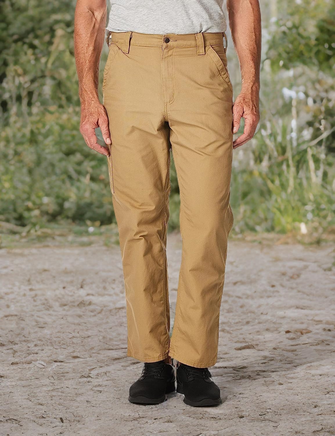 image:imageCarhartt Mens B151 Canvas Work Loose Fit PantDark Khaki