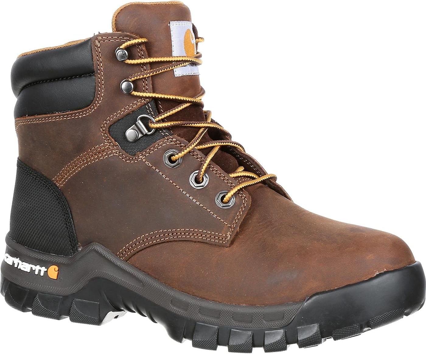 image:imageCarhartt Mens CMF6366 6 Inch Composite Toe BootBrown Oil Tanned Leather